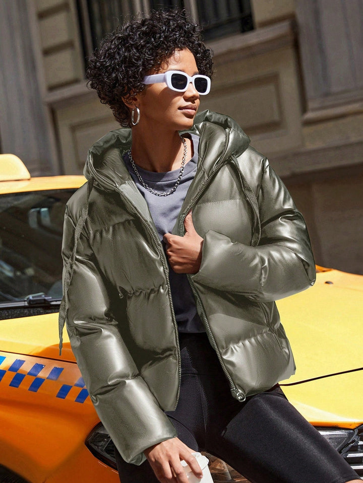 Drune | Damen Puffjacke mit Kapuze