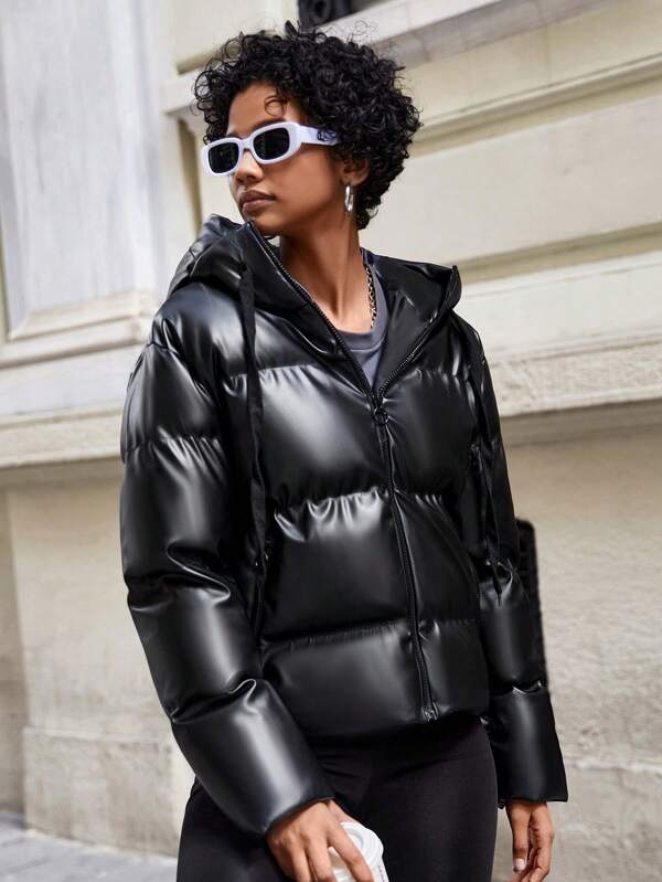Drune | Damen Puffjacke mit Kapuze