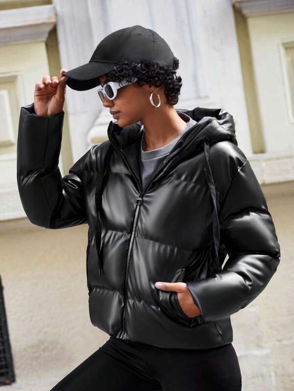 Drune | Damen Puffjacke mit Kapuze