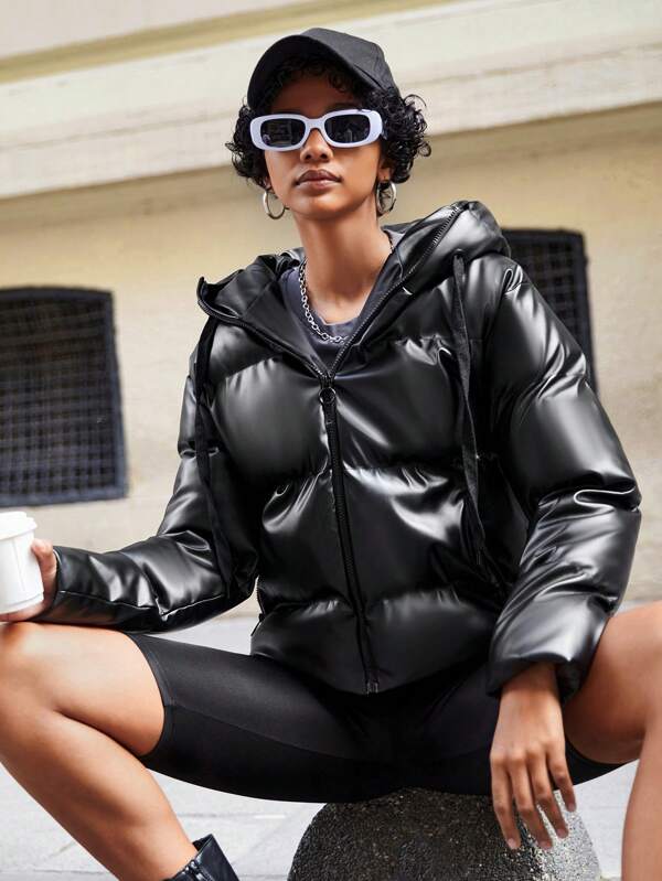 Drune | Damen Puffjacke mit Kapuze