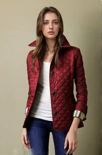 Drune | Damen Stepp-Button-Up-Jacke für leichte Wärme