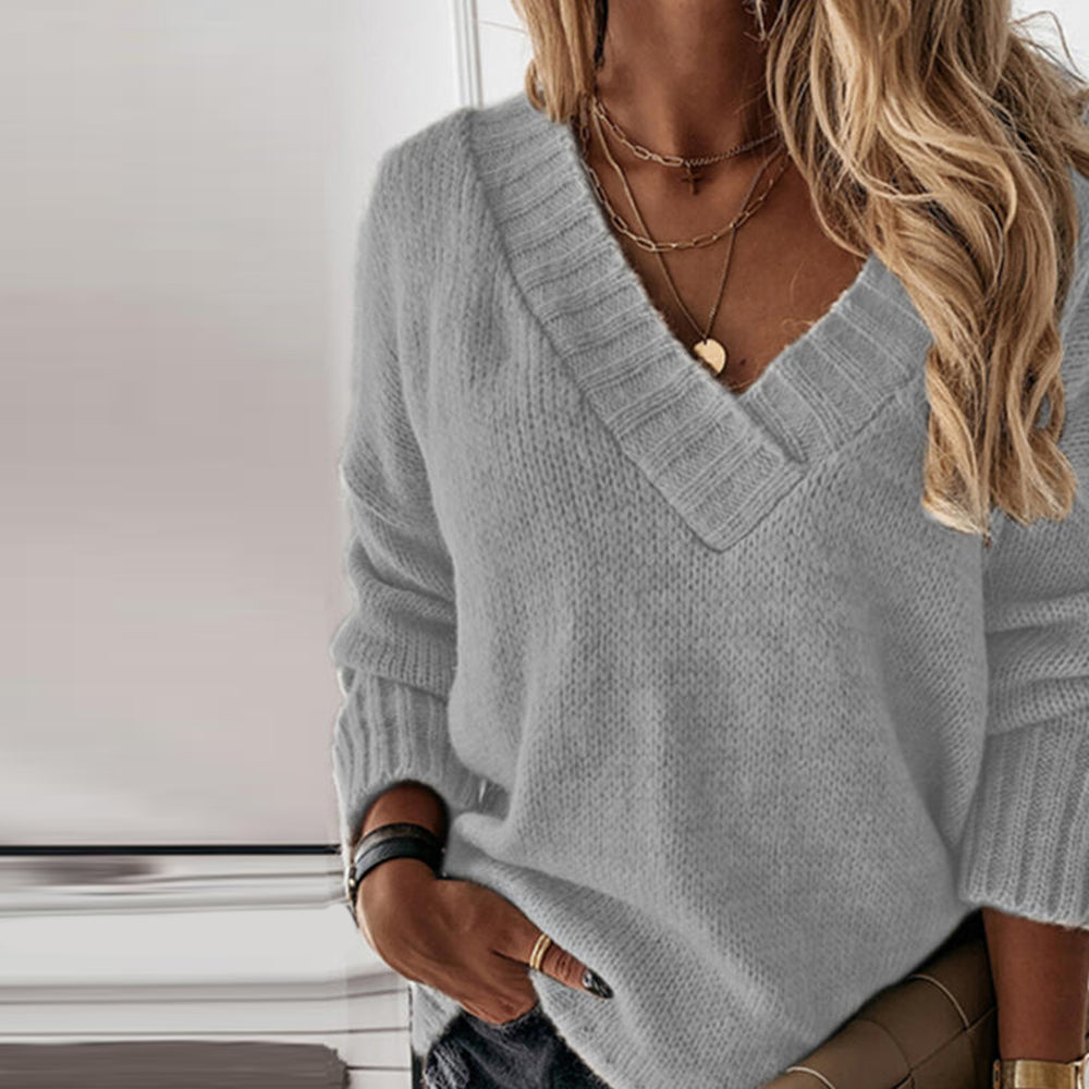 Drune | Woll V-Ausschnitt Pullover für Damen