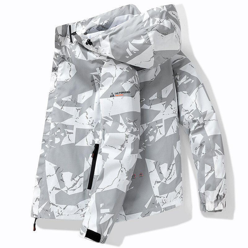 Drune | Herren Winter Skijacke - Mit Kapuze und Reißverschluss