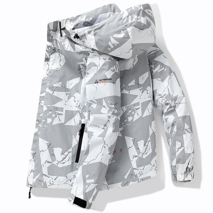 Drune | Herren Winter Skijacke - Mit Kapuze und Reißverschluss