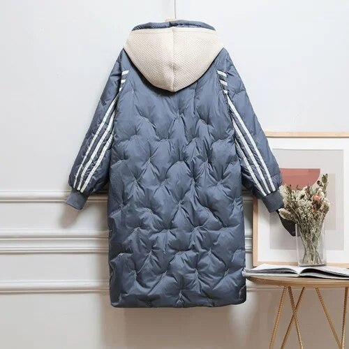 Drune | Premium Lange Gefütterte Jacke Damen Reguläre Passform Belle Couture Essenzieller Komfort