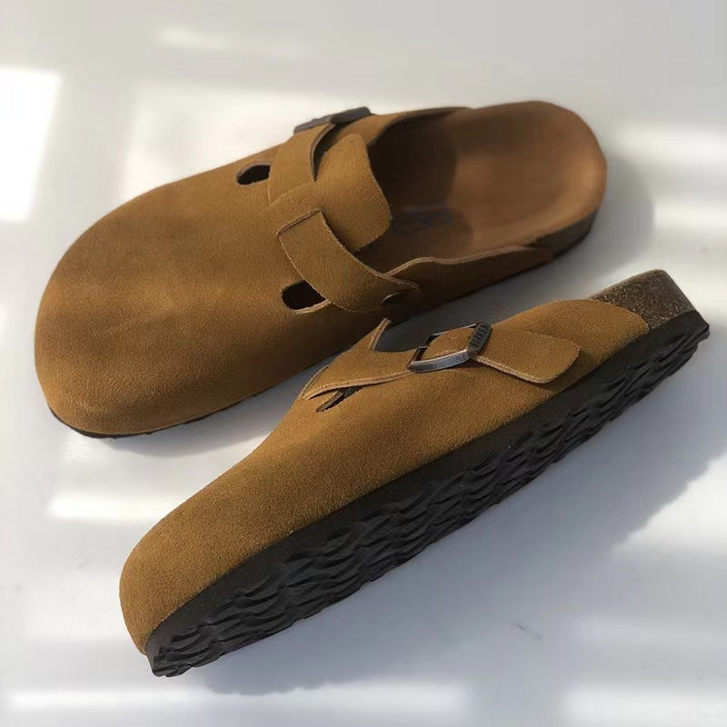 Drune | Unisex Leder Boston Sandalen: Stil und Qualität in einem
