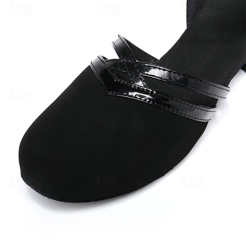 Drune | Moderne Tanzschuhe für Damen - Schwarz - Hochwertiges Wild