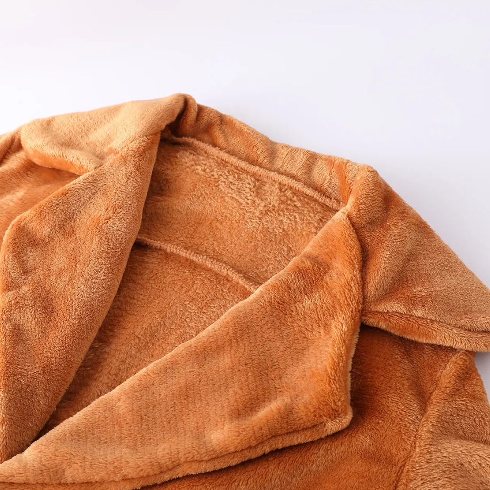 Drune | Warmer Plüsch Wintermantel für Damen