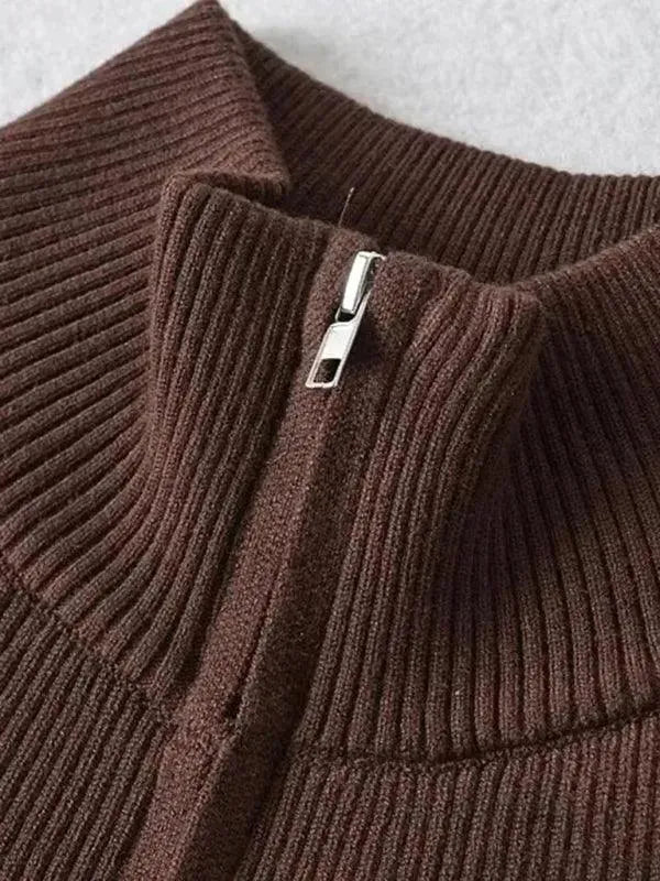 Drune | Gestreifter Strickjacke Pullover