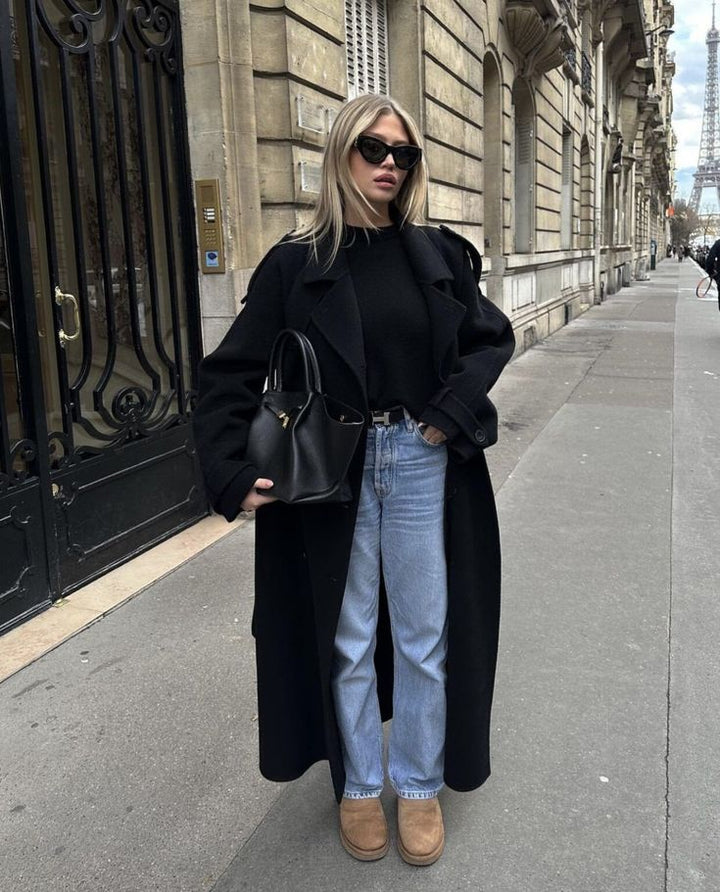Drune | Damen Trenchcoat mit Knopfverschluss