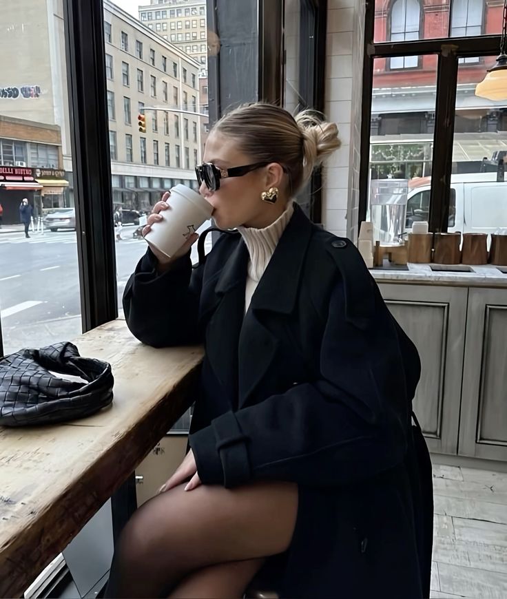 Drune | Damen Trenchcoat mit Knopfverschluss