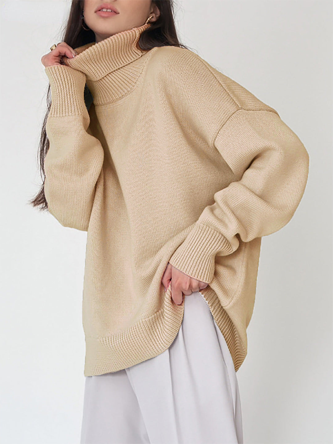 Drune - Winter-Rollkragenpullover mit lockerer Passform