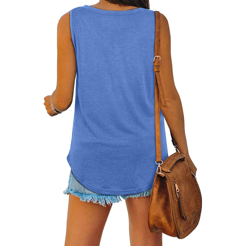 Drune Mckayla Jersey V-Ausschnitt Tank-Top