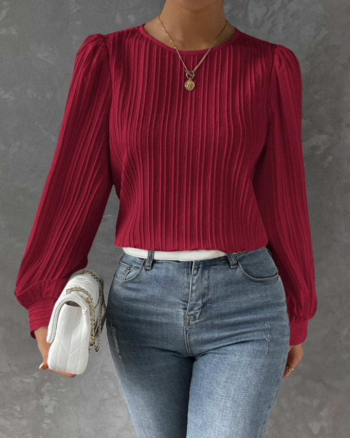 Drune – Bluse mit Rundhalsausschnitt