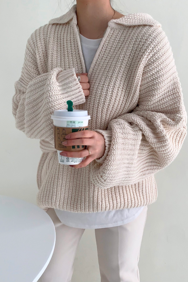 Drune - Winter Ritsen Pullover