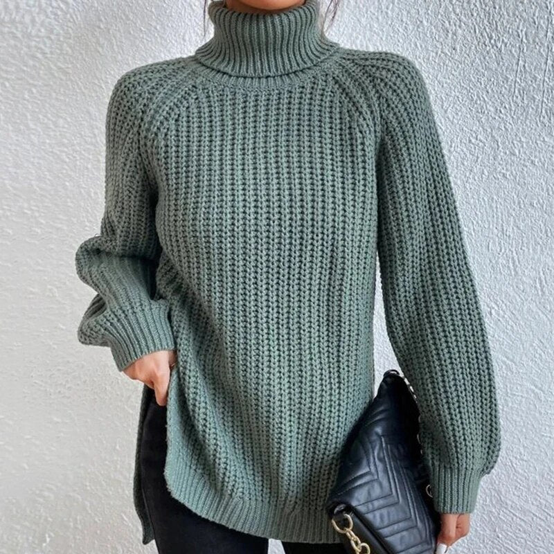 Drune - Gemütlicher Strick-Rollkragenpullover