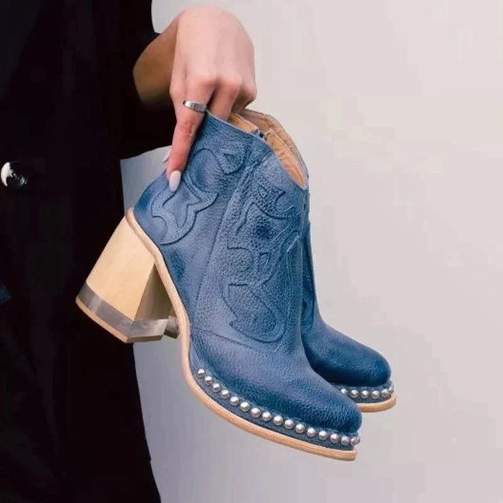 Drune palmer Norwich Bestickte Lederstiefel