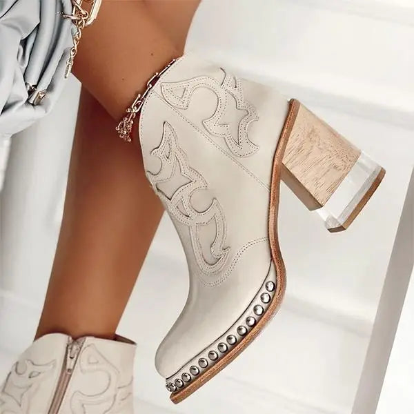 Drune palmer Norwich Bestickte Lederstiefel