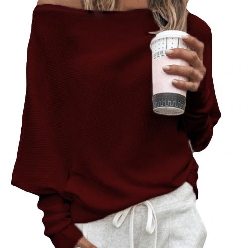 Drune Sexy schulterfreier Pullover