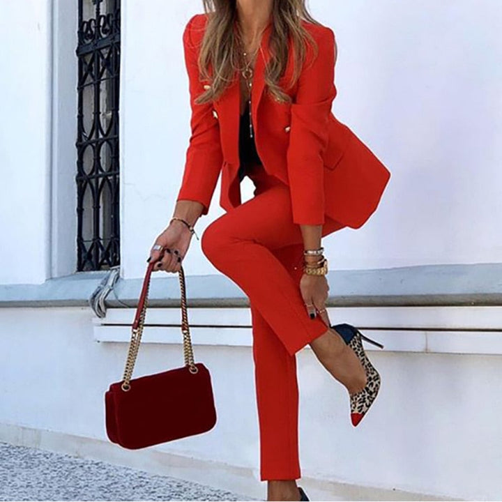 Drune teiliges Set Blazer-Hose