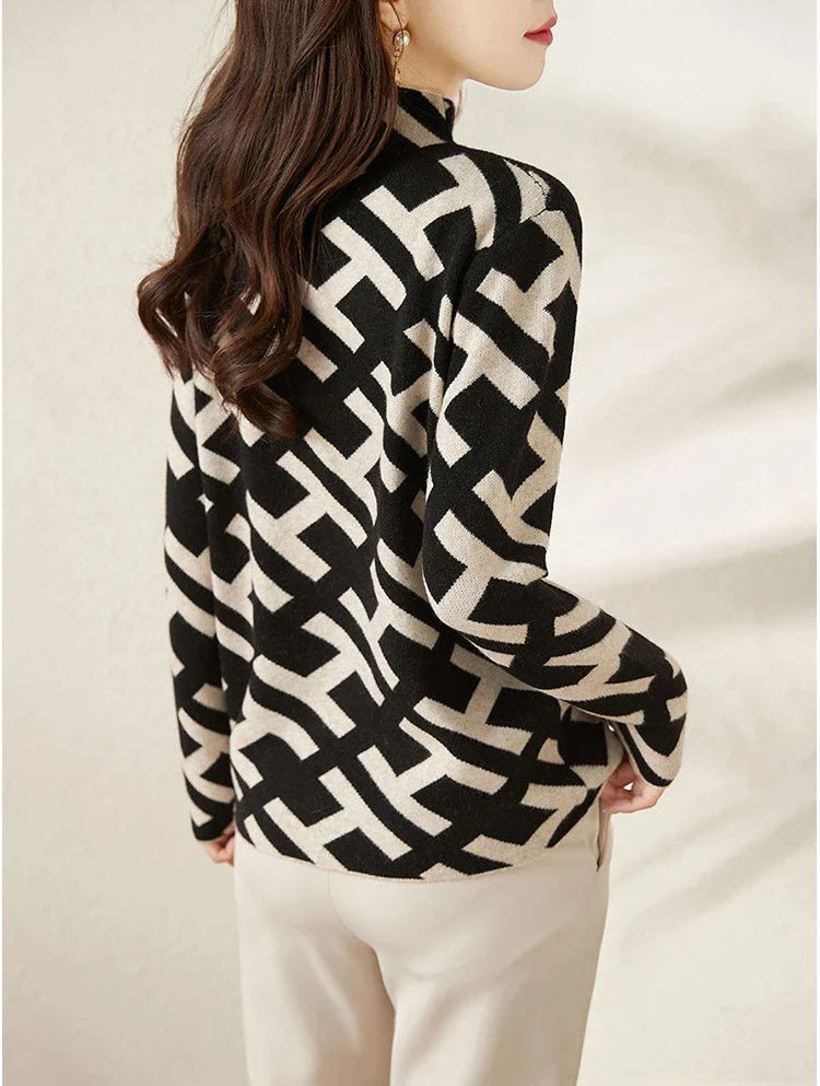 Drune- Wunderschöner geometrischer Pullover