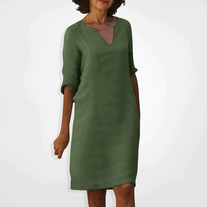 Drune Sommerkleid mit V-Ausschnitt