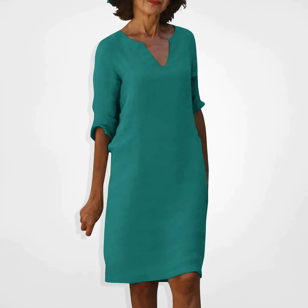 Drune Sommerkleid mit V-Ausschnitt