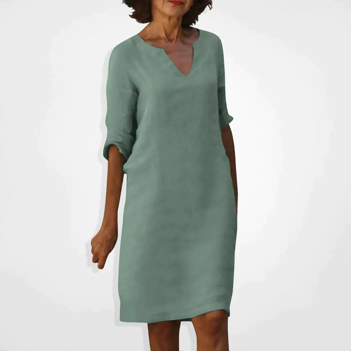 Drune Sommerkleid mit V-Ausschnitt