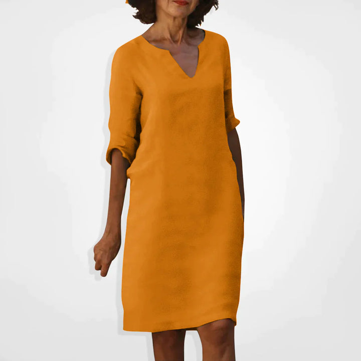 Drune Sommerkleid mit V-Ausschnitt
