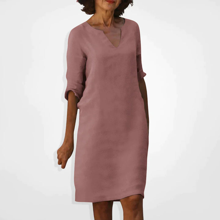 Drune Sommerkleid mit V-Ausschnitt
