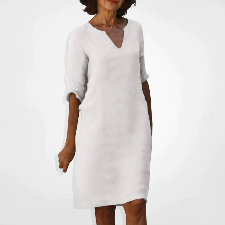 Drune Sommerkleid mit V-Ausschnitt