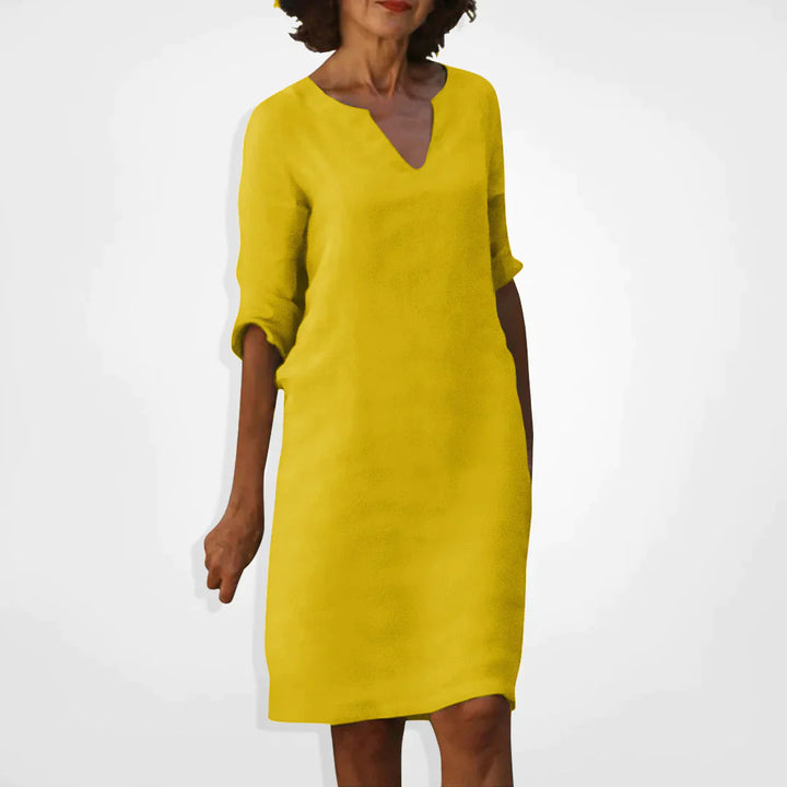 Drune Sommerkleid mit V-Ausschnitt