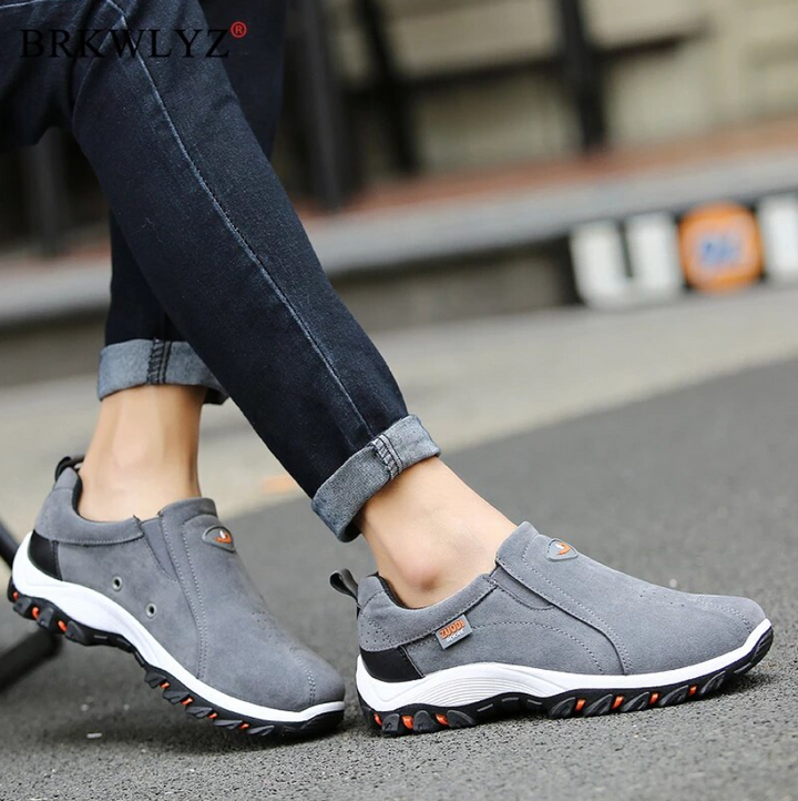 Grau orthopädische schuhe
