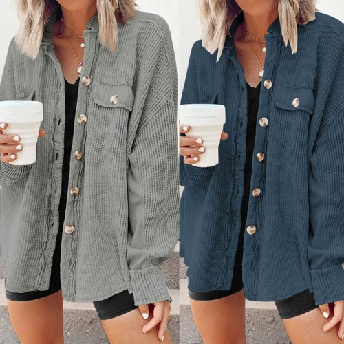 Drune Stylische Frühlings Strickjacke