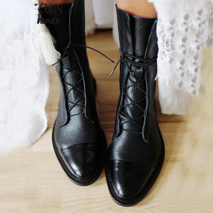 Balesco - Winterstiefel für Frauen aus echtem Leder - FashionWOLF