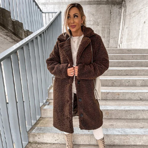Drune Teddymantel | Stylische weiche Jacke